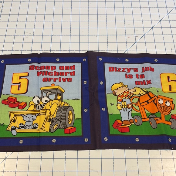 Bob the Builder Cotton Fabric Book Panel - Picture 8 of 9